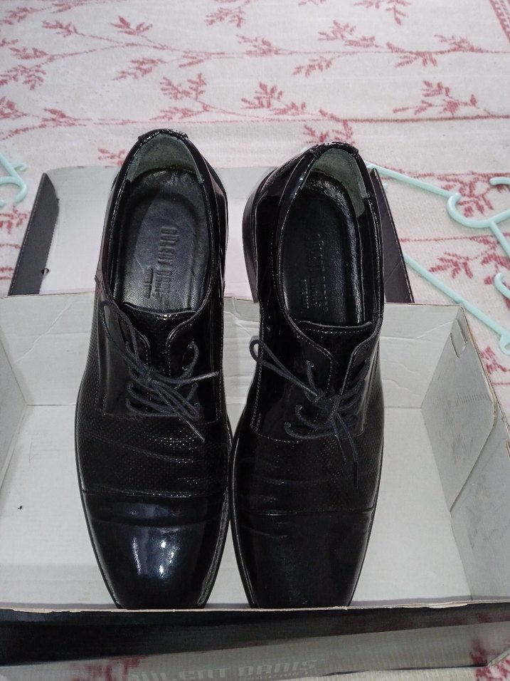 Klasik Siyah Erkek Deri Ayakkabı 43 numara - Görsel 5