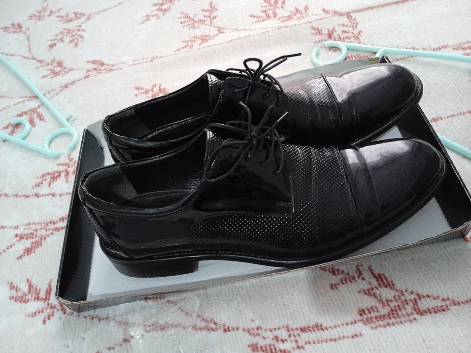 Klasik Siyah Erkek Deri Ayakkabı 43 numara - Görsel 3