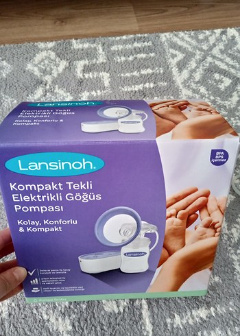 göğüs süt pompasi elektrikli lansinoh - Görsel 2