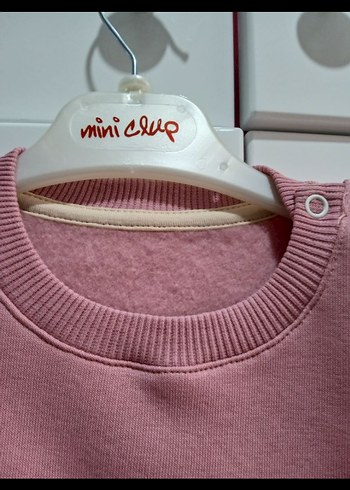 Pembe Nakışlı Örgü Bebek Kız Takımı - Görsel 5