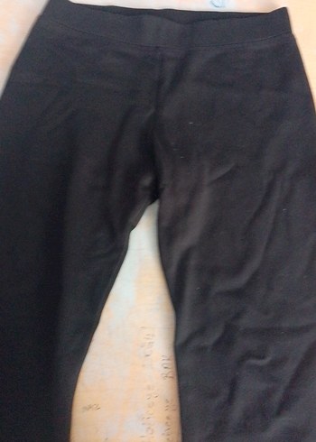 l Beden Siyah Kadın Kumaş Pantolon Midi Boy