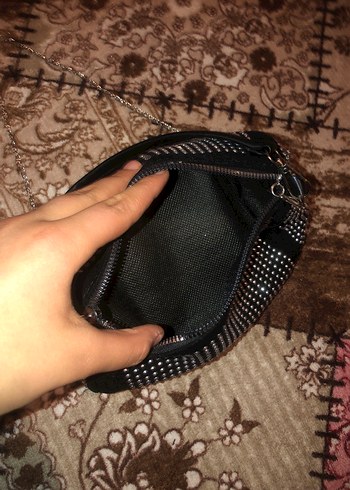 Siyah taslı Kadın Çanta - Görsel 2