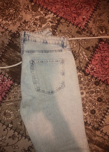 Gri Batik Desenli Kadın Denim Pantolon - Görsel 4