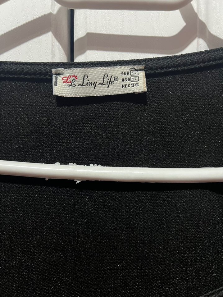 Siyah kol çapraz detaylı Mini Gotik Elbise - Görsel 3