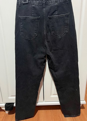 Kadın Siyah zincir taş detaylı Jean - Görsel 6