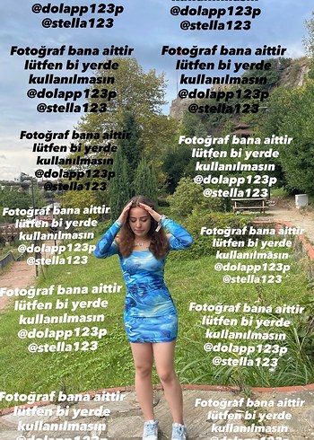 Mavi Straplez Uzun Kollu Mini Elbise