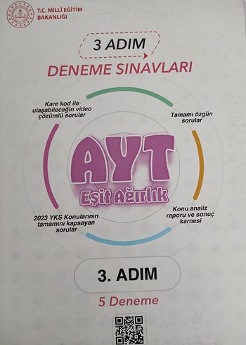 Beden 3 Adım AYT Sayısal ve Eşit Ağırlık Deneme Sınavları