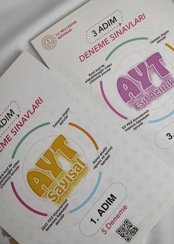3 Adım AYT Sayısal ve Eşit Ağırlık Deneme Sınavları