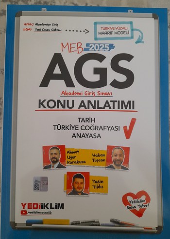  2025 MEB AGS Konu Anlatımı ve Soru Bankası 6lı Set Yediiklim Y.