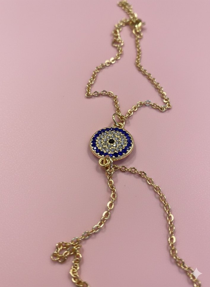 Mavi Zincir Detaylı Bohem Bileklik - Görsel 2