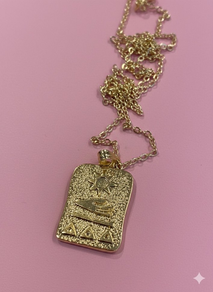 Yılan Desenli Uzun Altın Zincir Kolye - Görsel 2