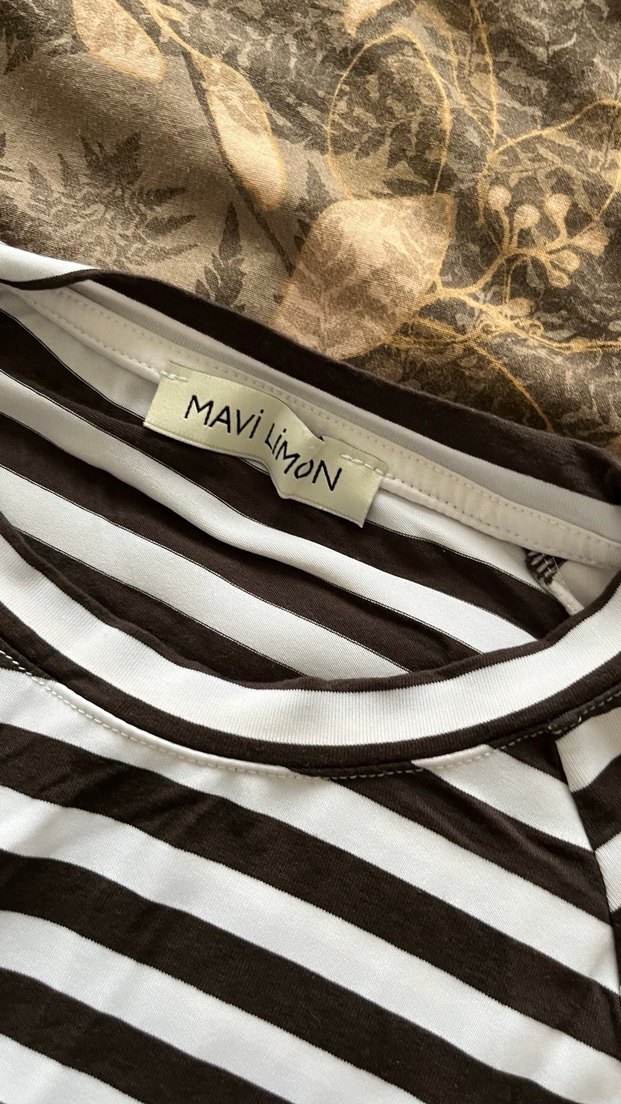 Çizgili Uzun Kollu tunik - Görsel 2