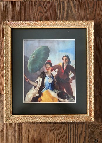 Altın Varak Çerçeveli Klasik Tablo
