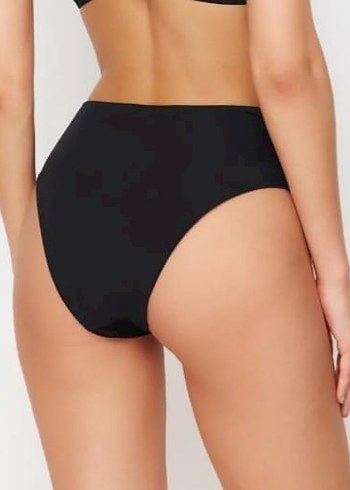 36 Beden siyah Renk Siyah Strappy Kadın Bikini Altı