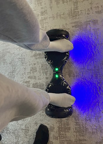 Gri yetişkin hoverboard - Görsel 6