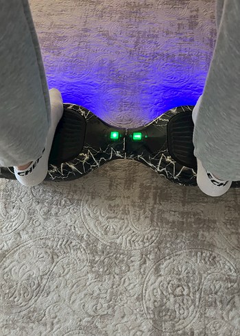 Gri yetişkin hoverboard - Görsel 5