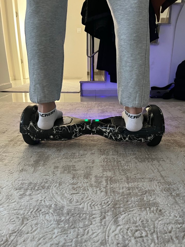 Gri yetişkin hoverboard - Görsel 3