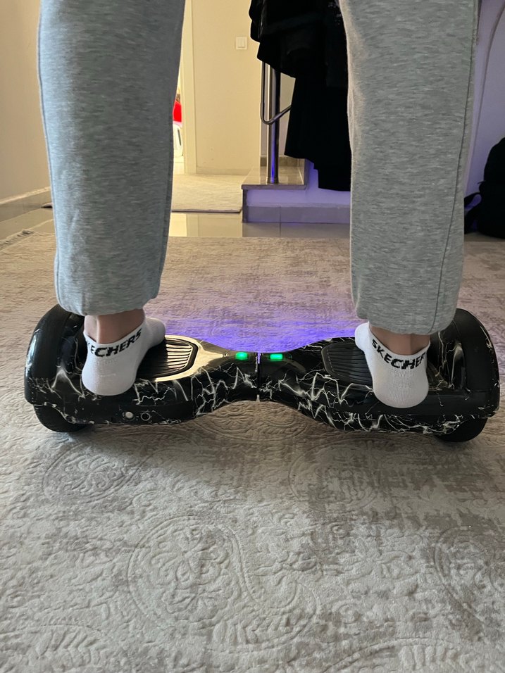Gri yetişkin hoverboard - Görsel 4
