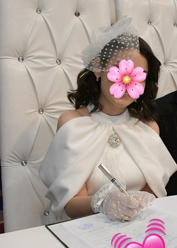 Straplez Midi Beyaz nikah-söz elbisesi - Görsel 5