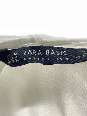 m Beden beyaz Renk Zara Bluz %70 İndirimli.