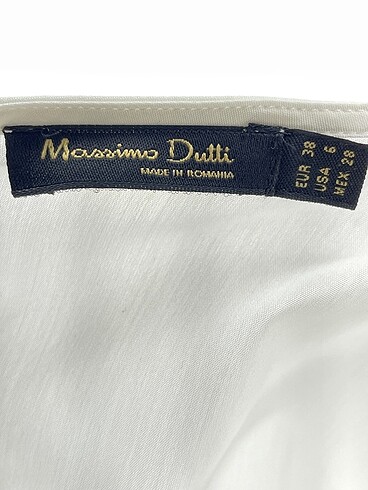38 Beden beyaz Renk Massimo Dutti Bluz %70 İndirimli.