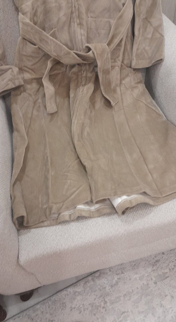 Bej kadın kaban - Görsel 5