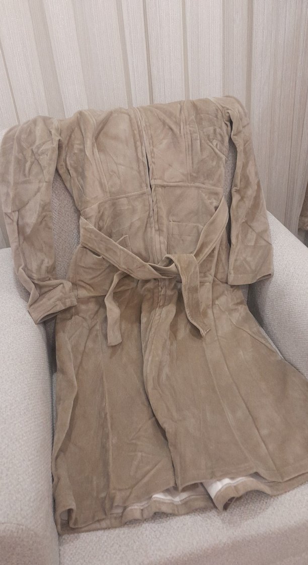 Bej kadın kaban - Görsel 4