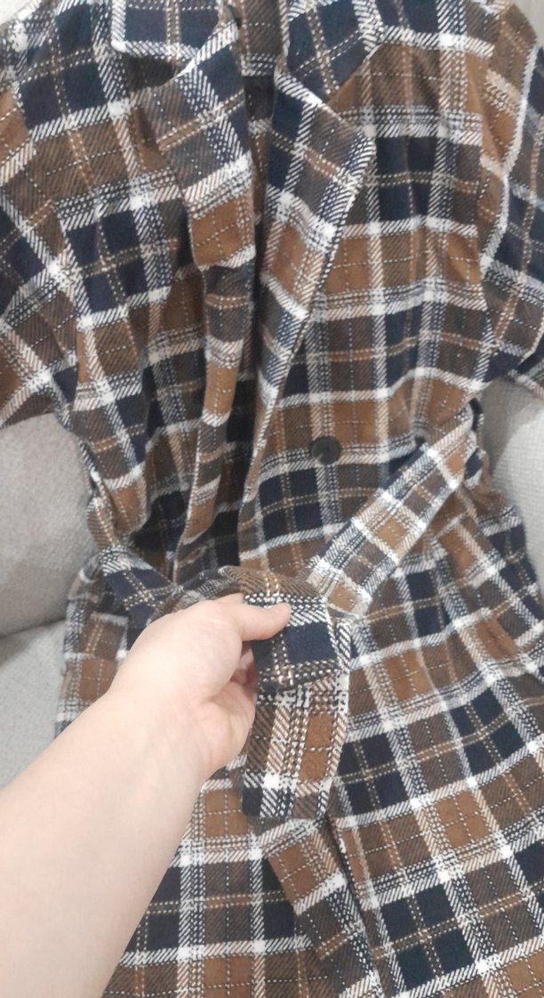 Kahverengi Ekose Desenli kaban - Görsel 4