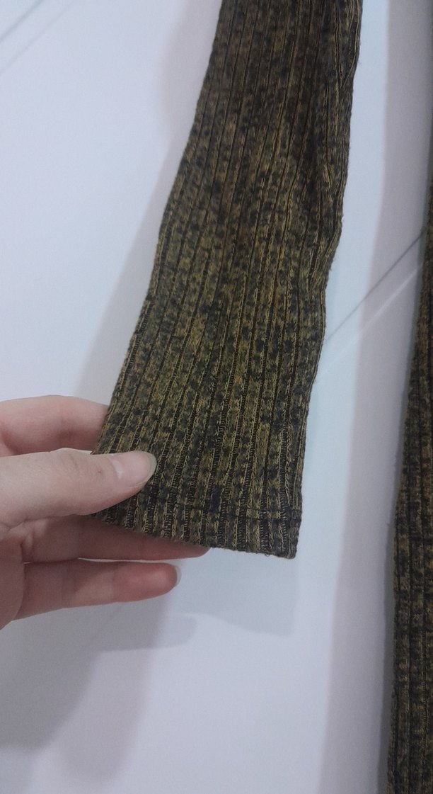 Kahverengi Triko Balıkçı Yaka midi Elbise - Görsel 4