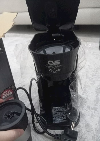 CVS Siyah Kahve Makinesi sıfır kutusunda duruyor - Görsel 6