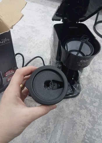 CVS Siyah Kahve Makinesi sıfır kutusunda duruyor - Görsel 4