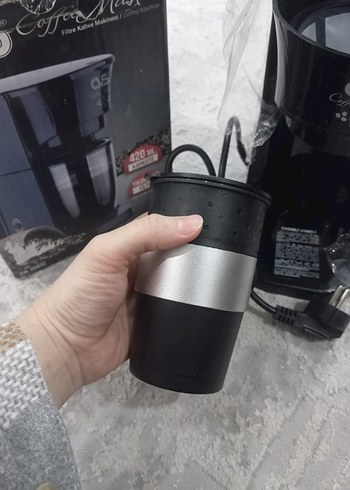 CVS Siyah Kahve Makinesi sıfır kutusunda duruyor - Görsel 2