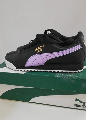 Puma Roma Siyah Mor Kadın Sneaker - Görsel 2