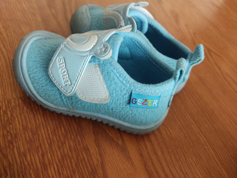 Mavi Erkek Bebek İlk Adım Ayakkabısı - Görsel 2