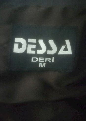 m Beden Dessa Kahverengi Deri Biker Ceket