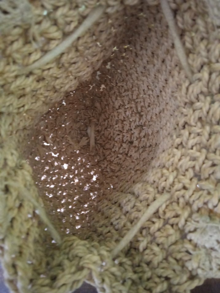 Bej Örgü Kadın Çapraz Çanta - Görsel 3