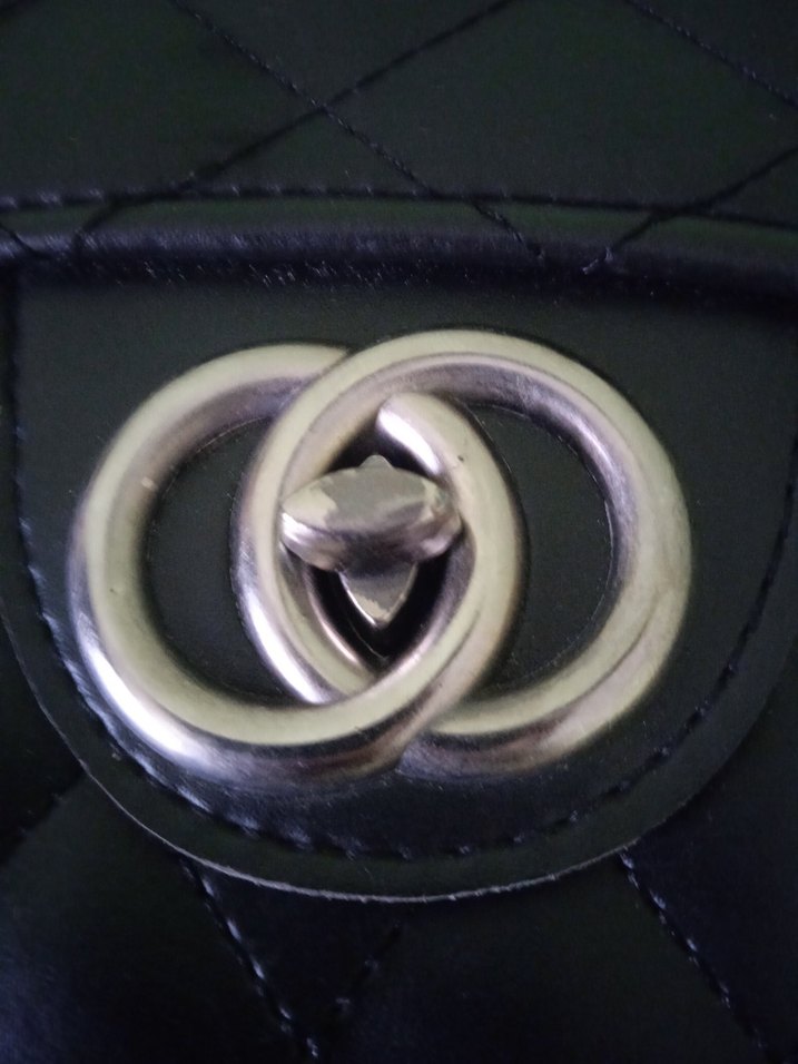 Klasik Siyah Deri Kadın Çanta - Görsel 2