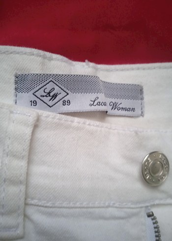 lacarino kadın beyaz pantalon - Görsel 6