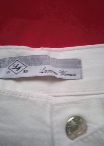 lacarino kadın beyaz pantalon - Görsel 4