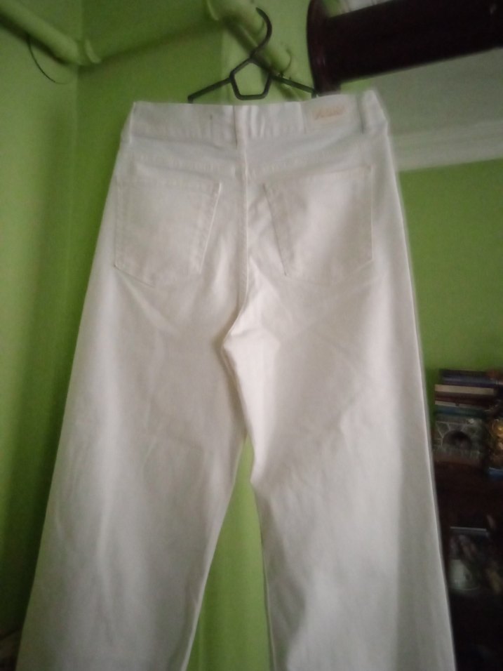 lacarino kadın beyaz pantalon - Görsel 2