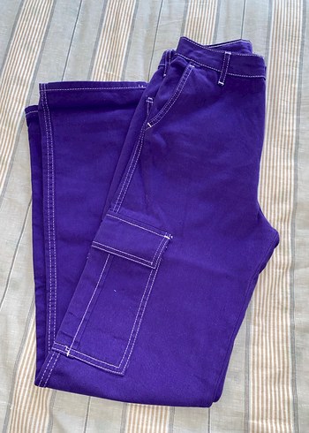 Mor Kadın Denim Pantolon