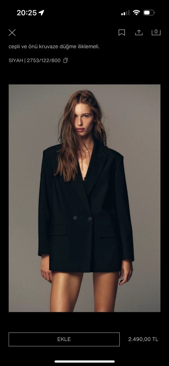 YUMUŞAK OVERSİZE BLAZER - Görsel 3