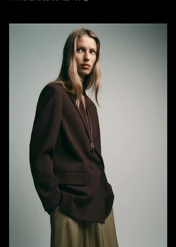 KRUVAZE OVERSİZE BLAZER - Görsel 3