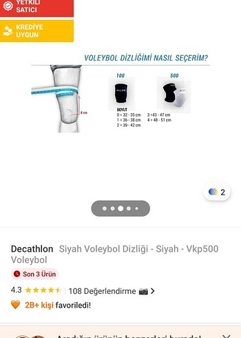 Siyah VOLEYBOL Diz Koruyucu - Görsel 2