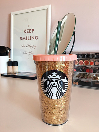 universal Beden altın Renk Starbucks Holiday Glitter Tumbler Mug | Bardak | Termos | Altern