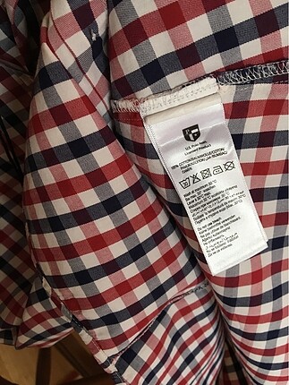 s Beden lacivert Renk US Polo | Beyaz Lacivert Kırmızı Ekoseli Gömlek