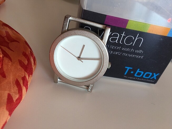 T-box T BOX | Fularlı Mat Silver Saat