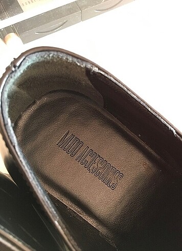 37 Beden siyah Renk Mudo | Oxford Loafer Rugan Ayakkabı