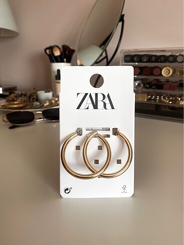 ZARA Gold | Altın Kalın Halka Küpe