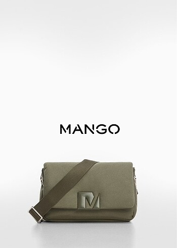 Mango | Haki Yeşili Kapiyone Çapraz Çanta